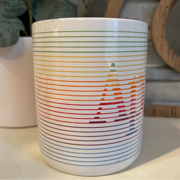 Vintage Apple Macintosh Computers MAC Ceramic Coffee Mug Rainbow USA 1980 RARE - Picture 4 of 9